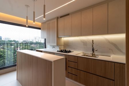 Cozinha de apartamento à venda com 2 quartos, 47m² em Vila Anastácio, São Paulo