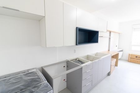 Cozinha de kitnet/studio à venda com 1 quarto, 27m² em Partenon, Porto Alegre