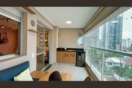 Varanda gourmet de apartamento para alugar com 1 quarto, 69m² em Sumaré, São Paulo