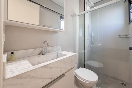 Studio para alugar com 28m², 1 quarto e sem vaga Studio para alugar com 28m², 1 quarto e sem vagaBanheiro