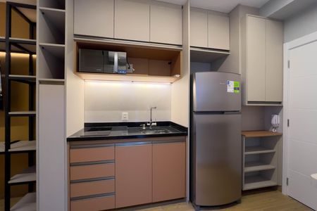 Cozinha de kitnet/studio à venda com 1 quarto, 20m² em Vila Mariana, São Paulo