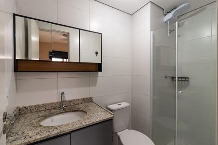 Banheiro da Suíte de apartamento para alugar com 1 quarto, 23m² em Pompeia, São Paulo