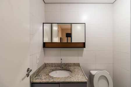 Banheiro da Suíte de apartamento para alugar com 1 quarto, 23m² em Pompeia, São Paulo