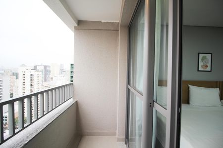 Studio para alugar com 28m², 1 quarto e sem vagaVaranda