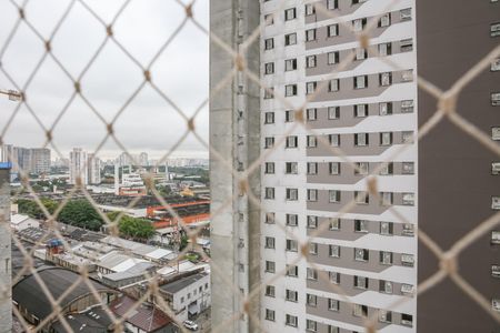 Vista da Sala e Cozinha de apartamento à venda com 1 quarto, 26m² em Barra Funda, São Paulo