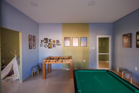 Apartamento para alugar com 79m², 2 quartos e 2 vagas Apartamento para alugar com 79m², 2 quartos e 2 vagasÁrea comum - Sala de Jogos