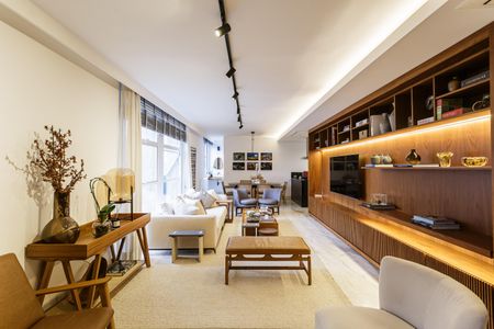Sala de apartamento à venda com 1 quarto, 120m² em Vila Nova Conceição, São Paulo