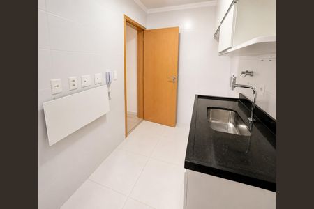 Cozinha de apartamento para alugar com 2 quartos, 66m² em Macuco, Santos