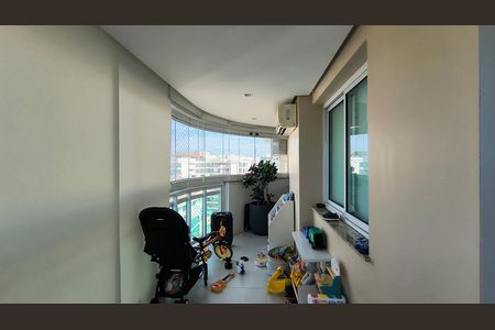 Varanda da Sala de apartamento para alugar com 4 quartos, 221m² em Barra da Tijuca, Rio de Janeiro