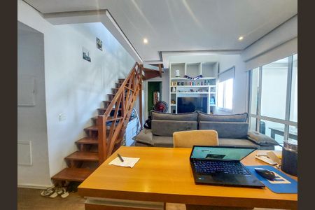 Sala de apartamento para alugar com 1 quarto, 59m² em Santo Amaro, São Paulo
