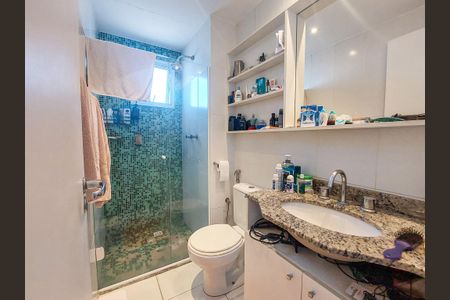 Banheiro da Suíte de apartamento para alugar com 1 quarto, 59m² em Santo Amaro, São Paulo