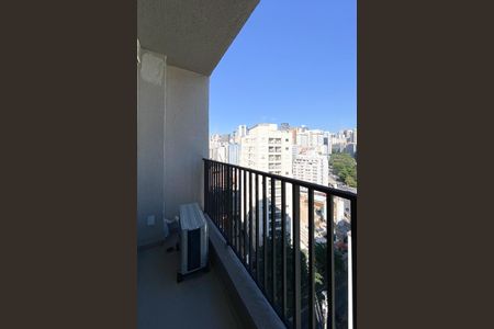 Varanda do Studio de kitnet/studio para alugar com 1 quarto, 28m² em Bela Vista, São Paulo