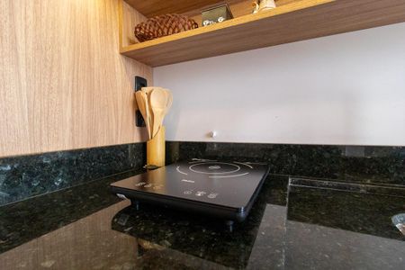 Studio para alugar com 19m², 1 quarto e sem vagaDetalhe da cozinha