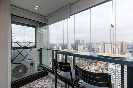 Studio à venda com 39m², 1 quarto e 1 vagaVaranda