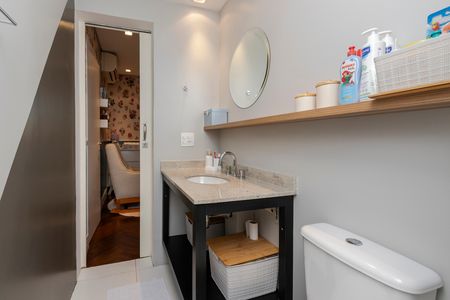 Banheiro da Suíte 2 de apartamento à venda com 3 quartos, 134m² em Cidade Monções, São Paulo