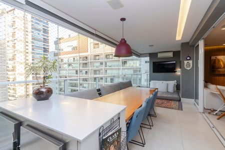 Varanda de apartamento à venda com 3 quartos, 134m² em Cidade Monções, São Paulo