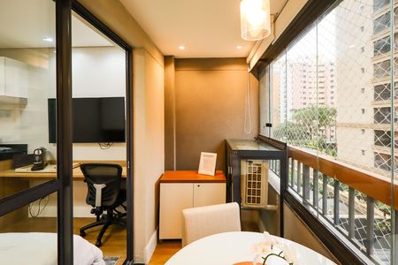 Studio para alugar com 25m², 1 quarto e sem vagaVaranda