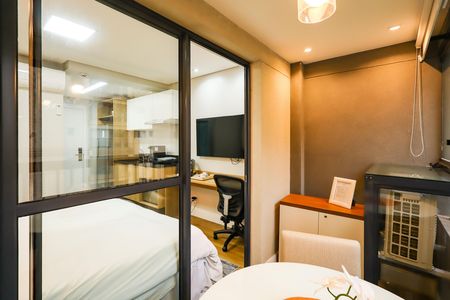 Studio para alugar com 25m², 1 quarto e sem vagaVaranda