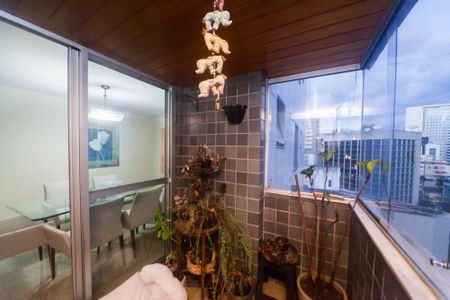 Varanda da Sala de apartamento à venda com 3 quartos, 129m² em Funcionários, Belo Horizonte