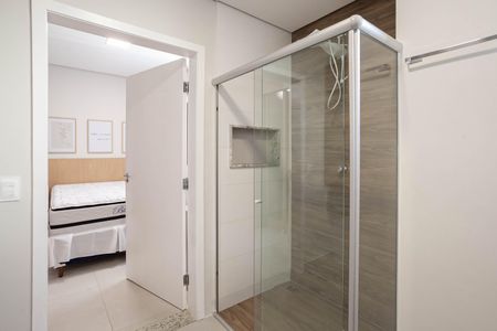 Apartamento para alugar com 38m², 1 quarto e 1 vagaBanheiro da suíte 