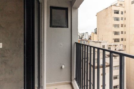 Varanda da Studio de kitnet/studio para alugar com 1 quarto, 24m² em Campos Elíseos, São Paulo