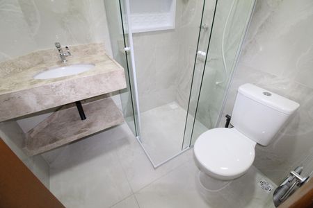 Banheiro da Suíte de kitnet/studio para alugar com 1 quarto, 44m² em Vila Betania, São José dos Campos