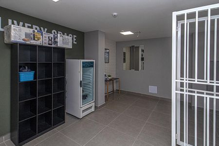 hall de entrada e delivery space_2 de apartamento para alugar com 1 quarto, 25m² em Vila Dom Pedro I, São Paulo