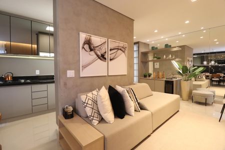 Sala de apartamento para alugar com 2 quartos, 72m² em Cazeca, Uberlândia