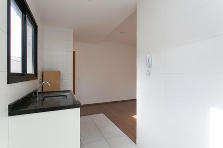 Cozinha de apartamento para alugar com 2 quartos, 43m² em Vila Jacuí, São Paulo