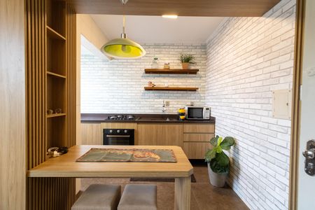 Cozinha de apartamento para alugar com 1 quarto, 38m² em Camaquã, Porto Alegre