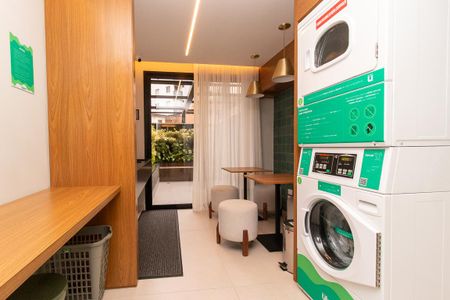 Studio para alugar com 34m², 1 quarto e 1 vagaLavanderia