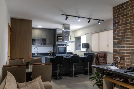 Sala de apartamento à venda com 2 quartos, 55m² em Estrela do Oriente, Belo Horizonte