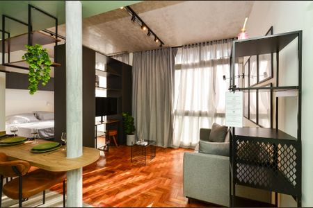 Sala Ambientes de apartamento para alugar com 1 quarto, 30m² em Santo Agostinho, Belo Horizonte