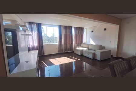 Sala de estar de casa de condomínio à venda com 3 quartos, 280m² em Quintas do Ingaí, Barueri