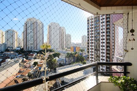 Varanda da Sala de apartamento para alugar com 3 quartos, 80m² em Chácara Santo Antônio (zona Leste), São Paulo