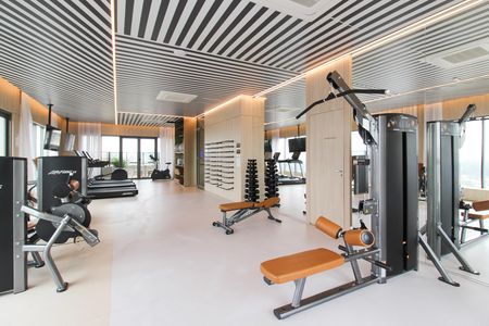 Studio para alugar com 39m², 1 quarto e sem vaga Studio para alugar com 39m², 1 quarto e sem vagaÁrea comum - Academia