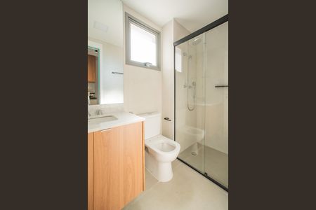 Banheiro de kitnet/studio para alugar com 1 quarto, 30m² em Vila Clementino, São Paulo