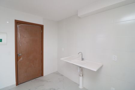 Cozinha de apartamento para alugar com 2 quartos, 36m² em Vila Antonieta, São Paulo