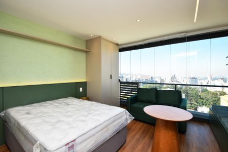 entrada de kitnet/studio para alugar com 1 quarto, 27m² em Pinheiros, São Paulo