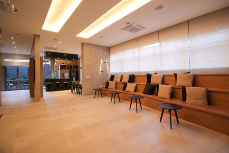 Studio à venda com 27m², 1 quarto e 1 vaga Studio à venda com 27m², 1 quarto e 1 vagaÁrea comum - Sala de Cinema