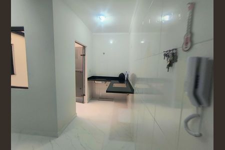 Cozinha de apartamento à venda com 2 quartos, 50m² em Vila Valparaíso, Santo André