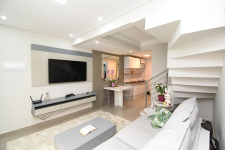 Casa de condomínio para alugar com 100m², 2 quartos e 1 vagaSala