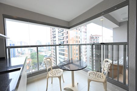 Varanda  de apartamento para alugar com 1 quarto, 50m² em Vila Clementino, São Paulo