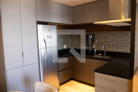 Cozinha e Área de Serviço de apartamento à venda com 1 quarto, 43m² em Setor Marista, Goiânia