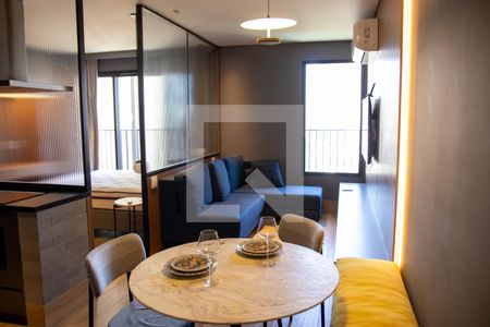 Sala de apartamento à venda com 1 quarto, 43m² em Setor Marista, Goiânia