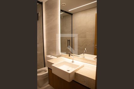 Banheiro da Suíte de apartamento à venda com 1 quarto, 43m² em Setor Marista, Goiânia