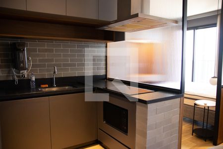 Cozinha e Área de Serviço de apartamento à venda com 1 quarto, 43m² em Setor Marista, Goiânia
