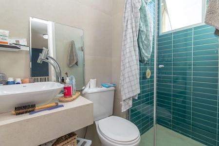Banheiro da Suíte de apartamento à venda com 2 quartos, 54m² em Candelária, Belo Horizonte