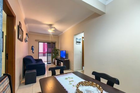 Sala de apartamento para alugar com 1 quarto, 56m² em Vila Tupi, Praia Grande