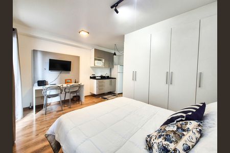 Studio para alugar com 25m², 1 quarto e sem vaga Studio para alugar com 25m², 1 quarto e sem vagaSala/Quarto